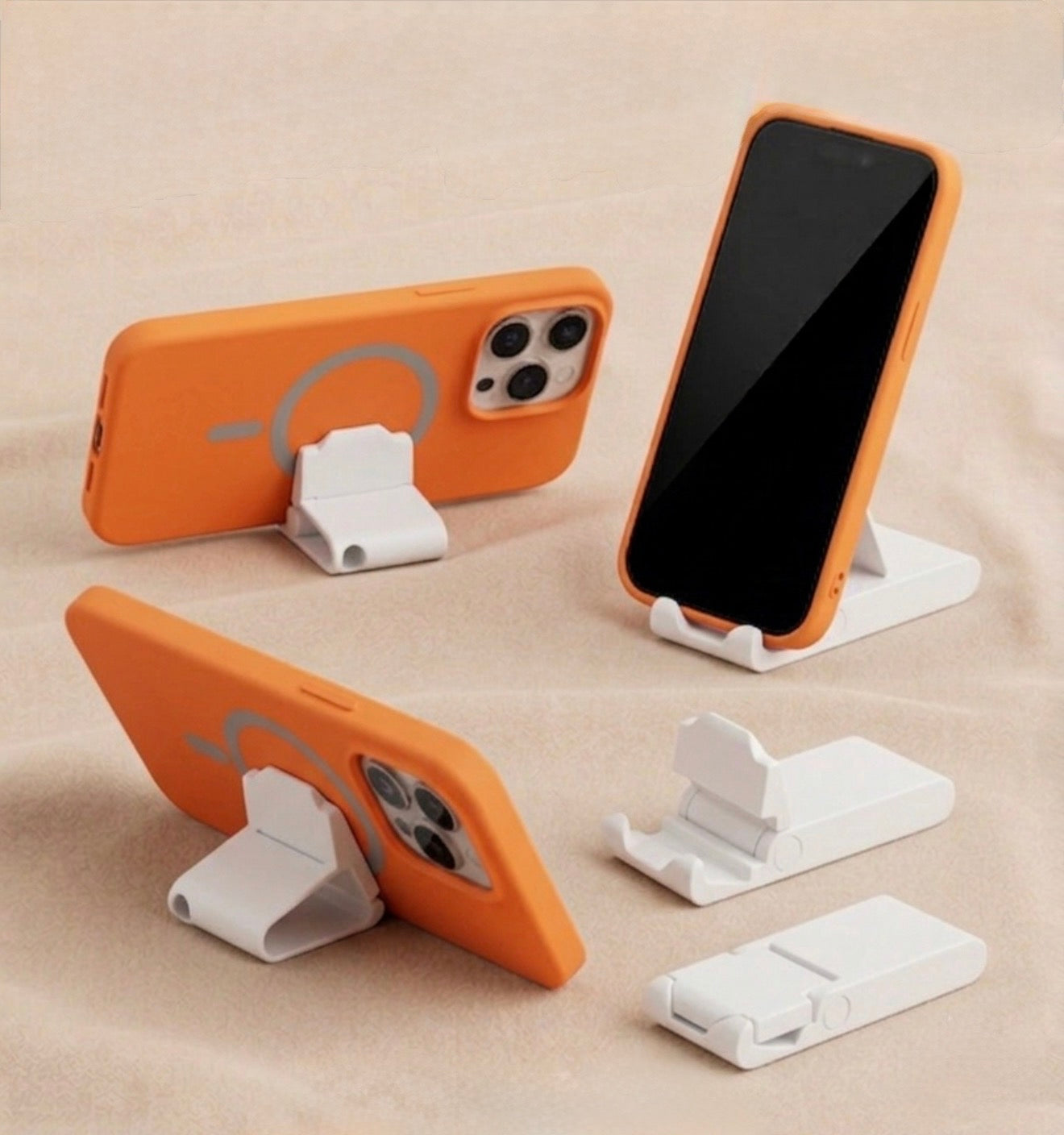 Support Téléphone mini format poche avec porte clé CERISES
