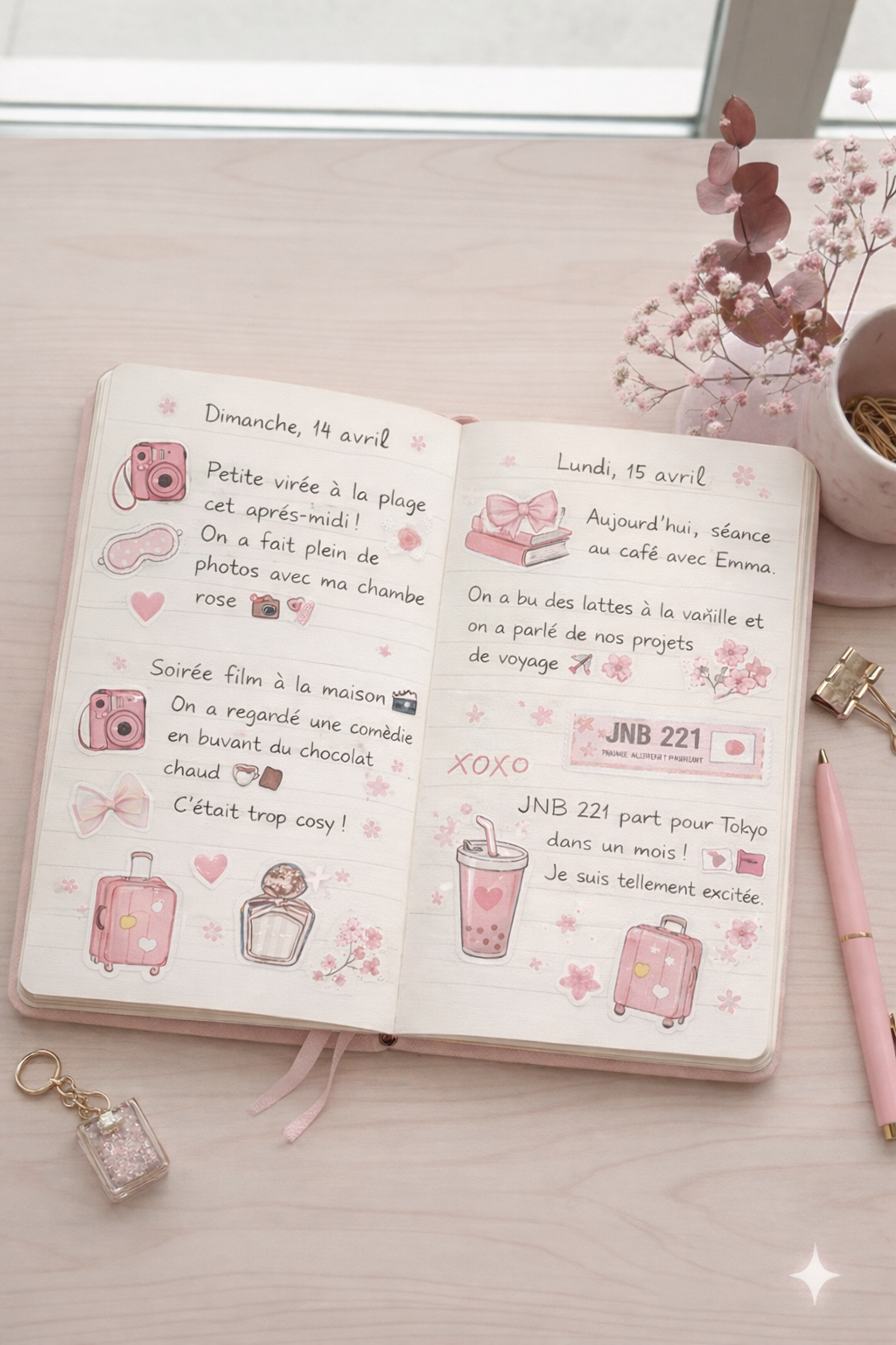 GIRLY COLLECTION (22 mini autocollants)