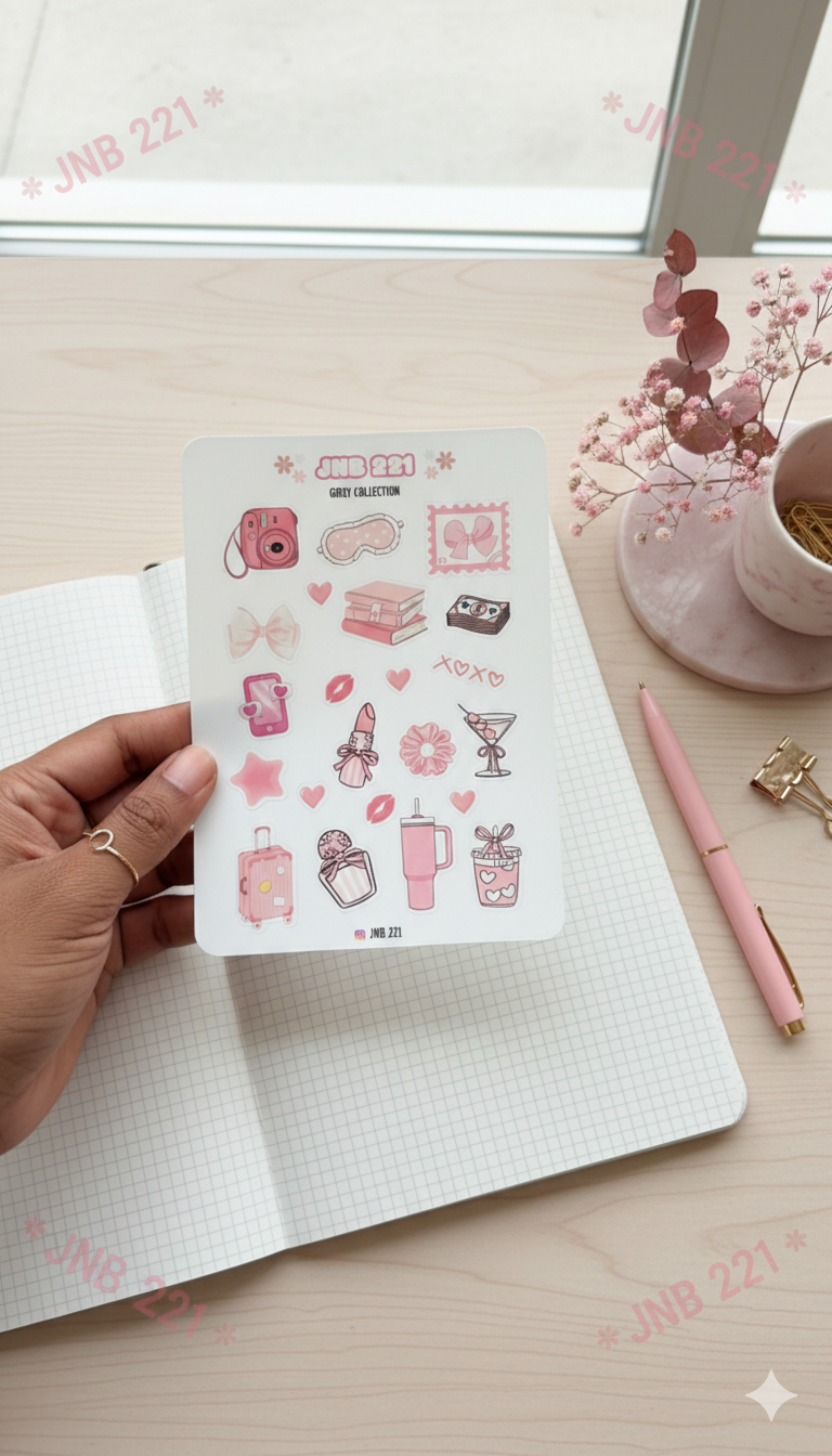 GIRLY COLLECTION (22 mini autocollants)