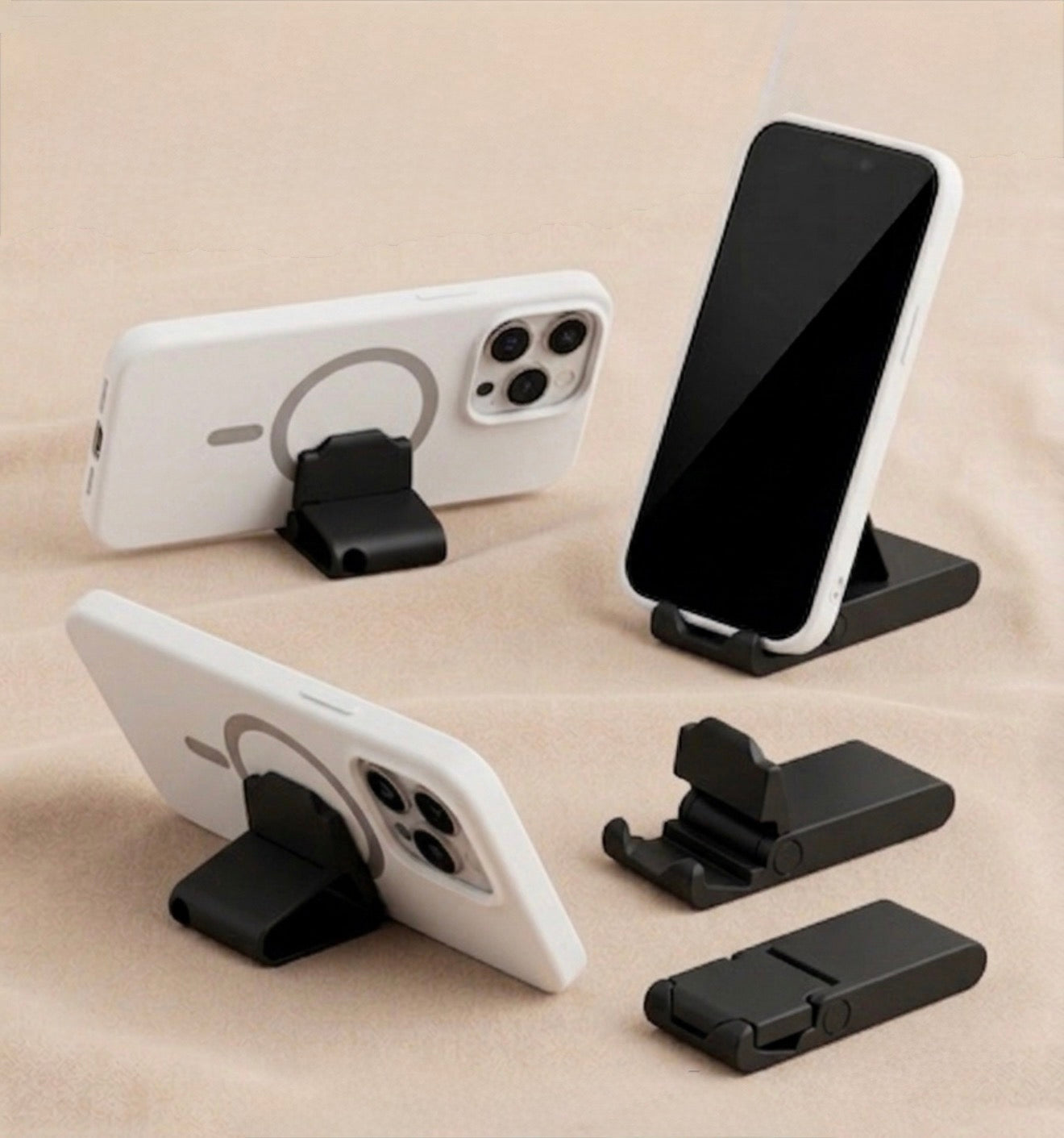 Support Téléphone mini format poche avec porte clé CERISES
