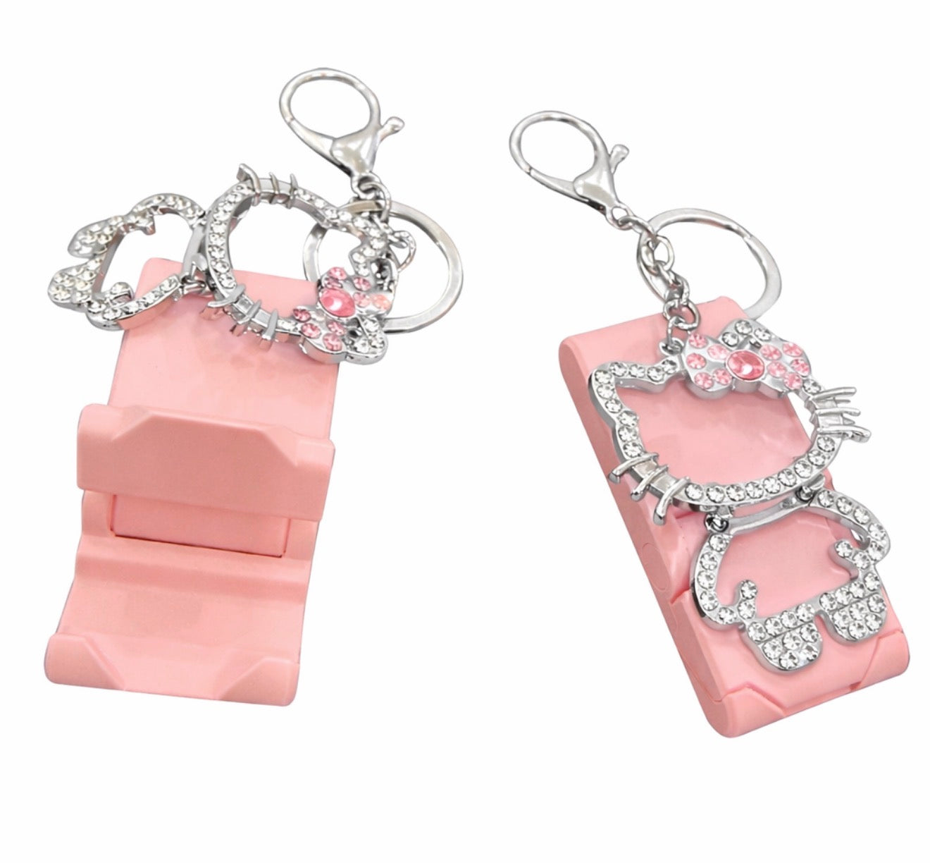 Support téléphone format poche avec porte clé HELLO KITTY